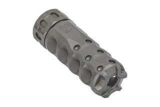 Precision Armament HYPERTAP 7.62 NATO Muzzle Brake with 18x1mm threading with stainless finish.